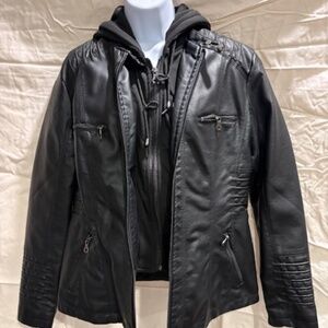 Imitation Leather Jacket